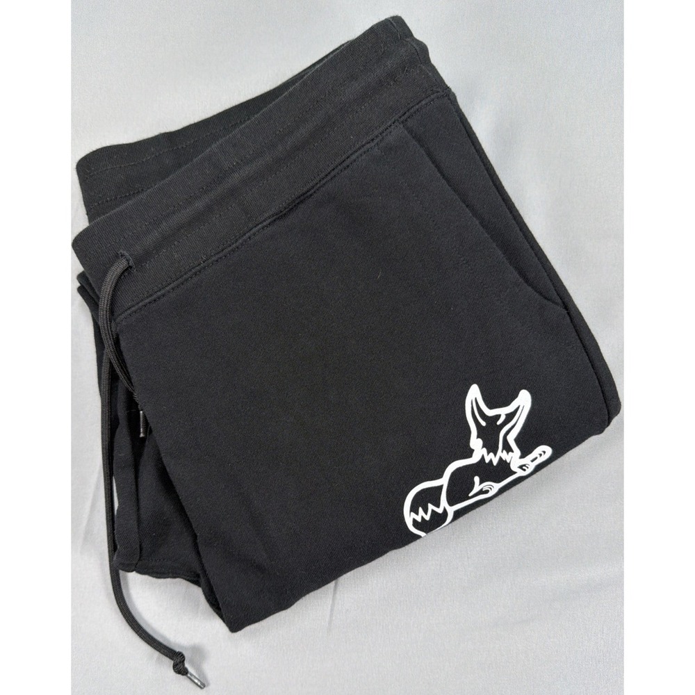 AKOO Jogger Sweatpants Men's XL Black Graphic Logo Streetwear Drawstring
